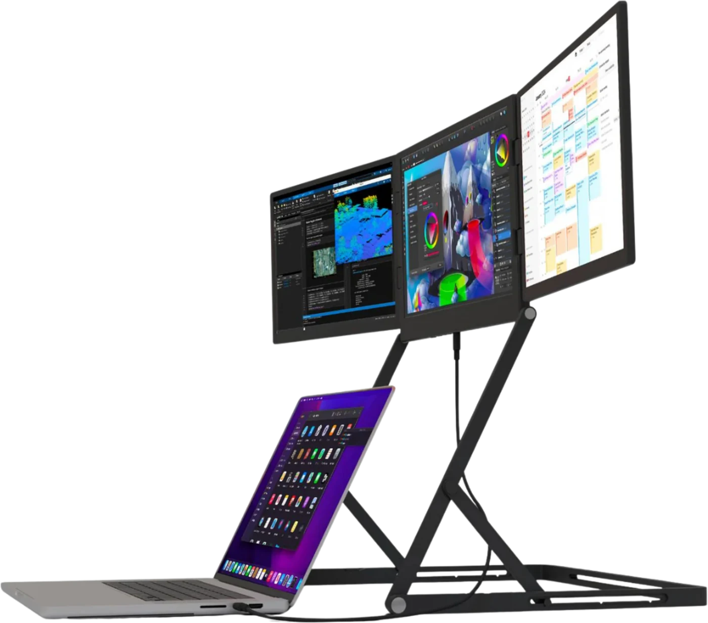Portable VELNOXYS workstation in side profile