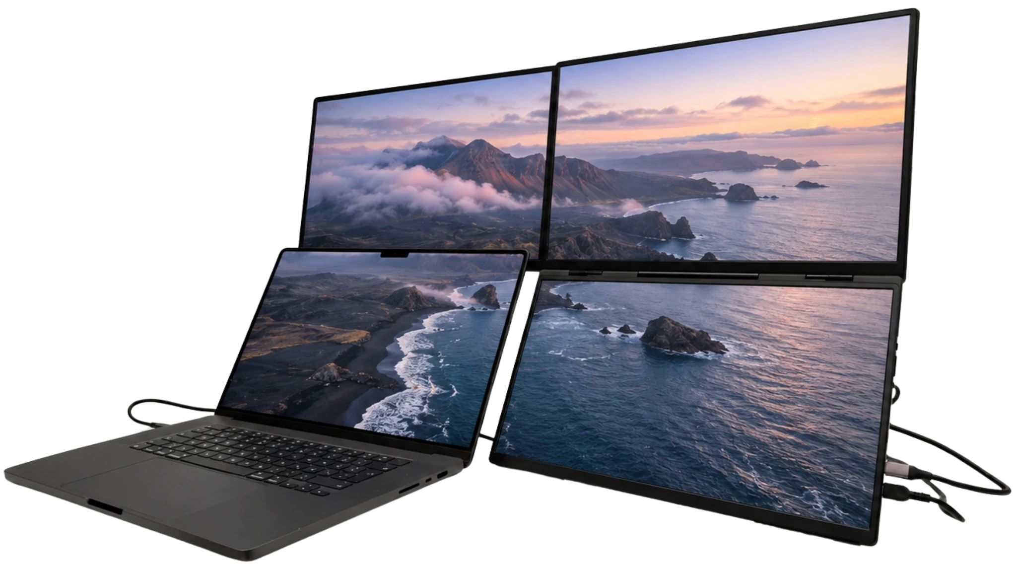 VELNOXYS APEX with four displays